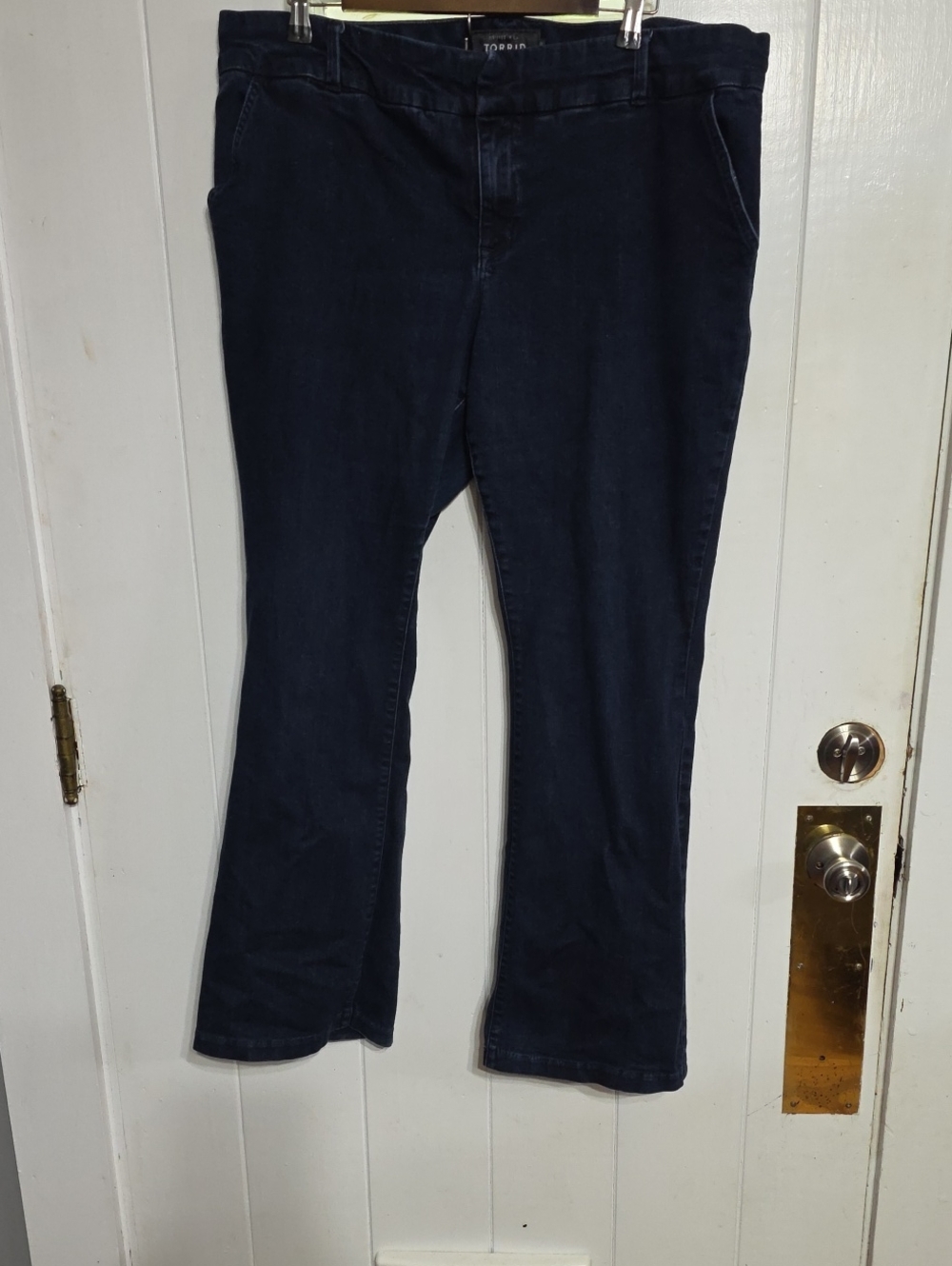 Torrid Trouser Slim Boot Womens Jeans Darker Wash Hook/Button/Zip Stretch Sz 20R